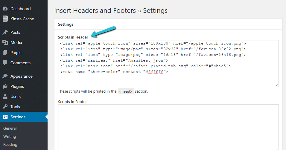 Plugin insert headers and footers