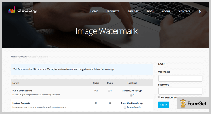 Plugin Image watermark