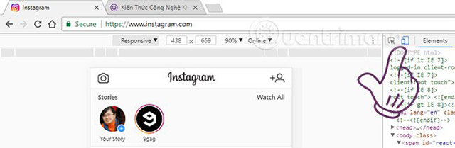 Cách đăng ảnh lên Instagram bằng máy tính trên Chrome