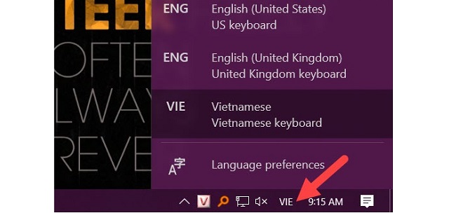 Chỉnh Unikey về Vietnamese / Vietnamese keyboard để không bị lỗi gõ tiếng Việt không được 