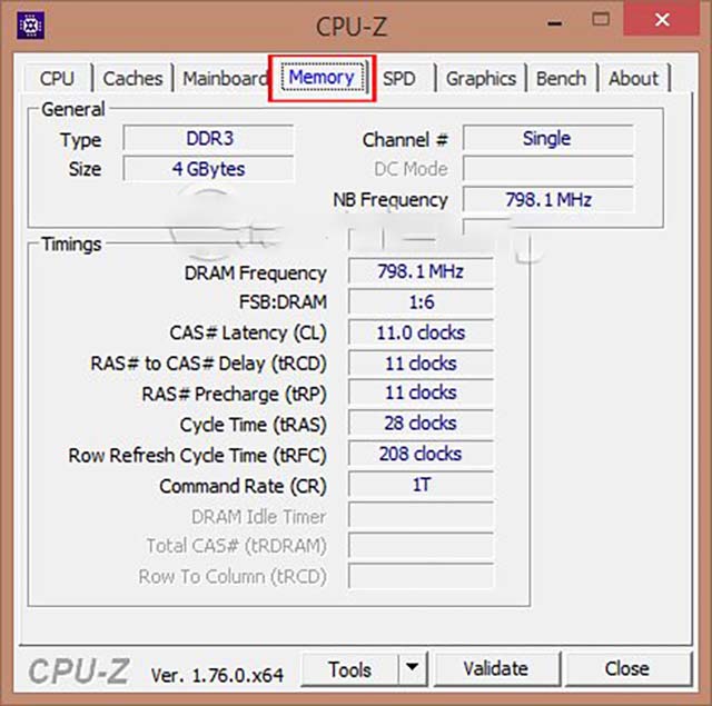 xem cấu hình máy tính bằng CPU-Z 2