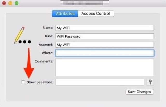 Nhấp vào ô Show Password. Từ đây, mật khẩu sẽ được hiển thị luôn trên màn hình