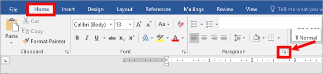 Kích vào mục Paragraph rồi tiếp Paragraph Settings nhằm mở hộp thoại Parapraph ra