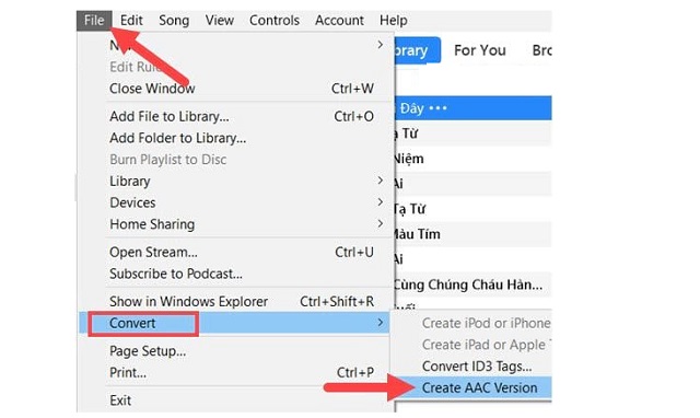 Vào thẻ File, sau đó chọn mục Convert. Cuối cùng, nhấn Create ACC Version