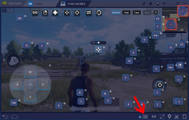 Sử dụng các phím tắt để chơi PUBG Mobile