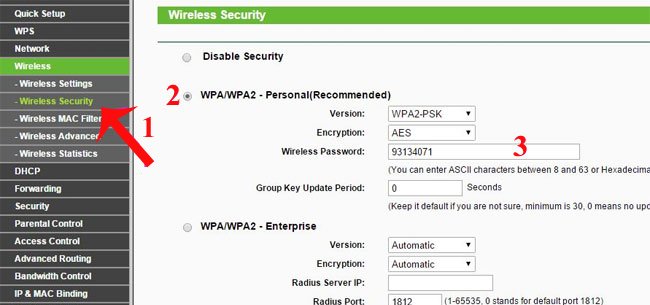 Cách đổi mật khẩu wifi trên điện thoại của TP-Link