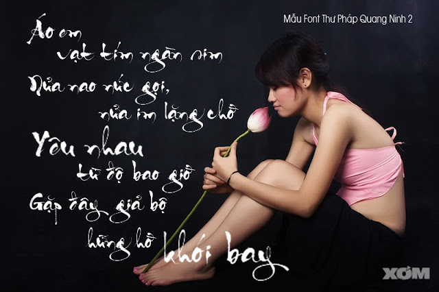 Font chữ thư pháp VNI Quang Ninh