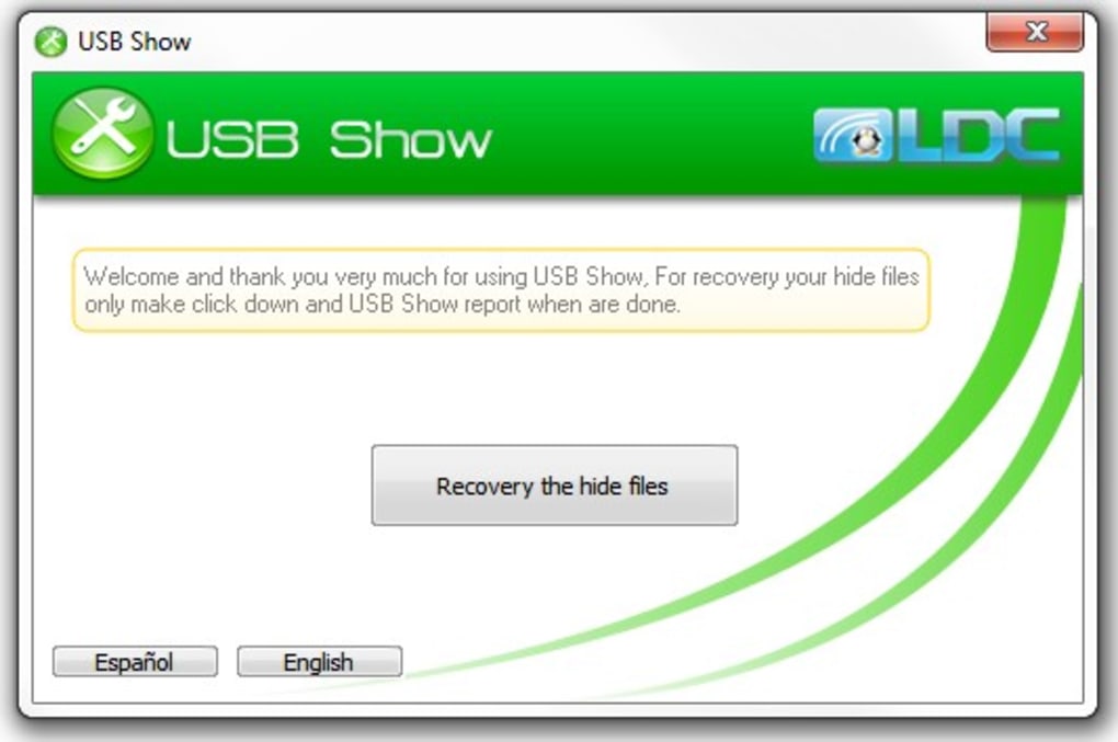 Phần mềm khôi phục file USB Show