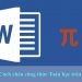 3 Cách chèn công thức toán học trong word 2010, 2007, 2003