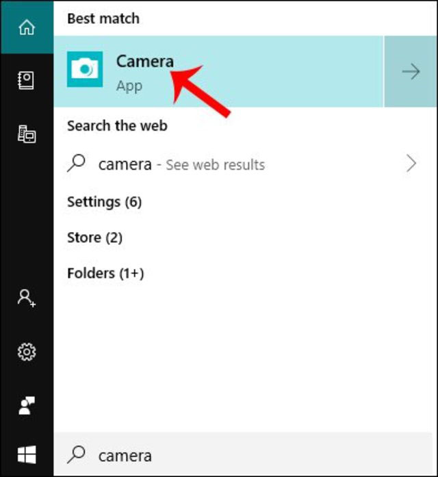 cách mở camera trên laptop win 10 1