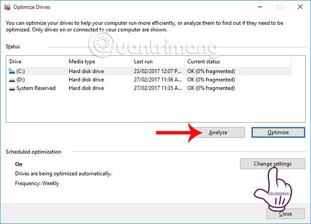 Chống phân mảnh ổ cứng bằng Disk Defragmenter