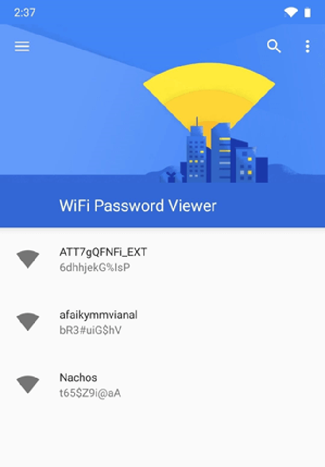 sự dụng wifi password viewer