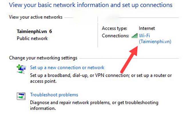 xem mật khẩu wifi trên win10 2