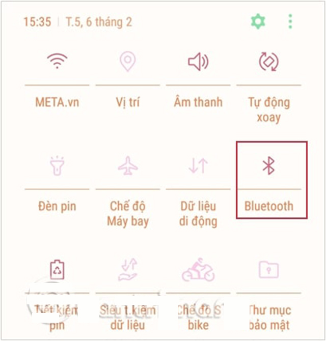 bật bluetooth trên những thiết bị ghép nối 2