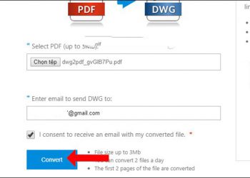 Chuyển file PDF sang CAD thông qua trang CadSoftTool