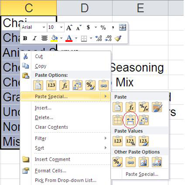 Cách copy trong Excel 