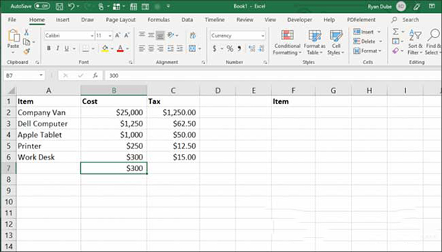 Cách copy trong Excel 