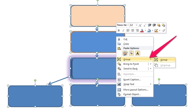 cách vẽ sơ đồ trong word 2007 - 2010 - 2013- 2016 - 2019 11