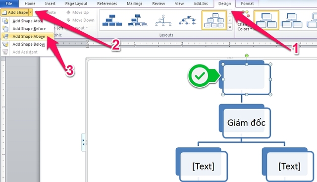 cách vẽ sơ đồ trong word 2007 - 2010 - 2013- 2016 - 2019 4