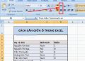 căn giữa ô trong excel 2007