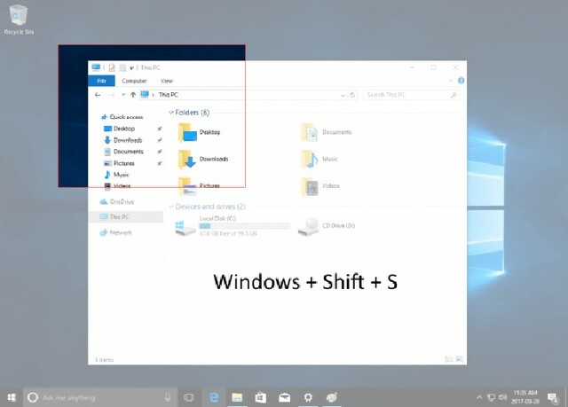 chụp màn hình win 10 windowws shif s