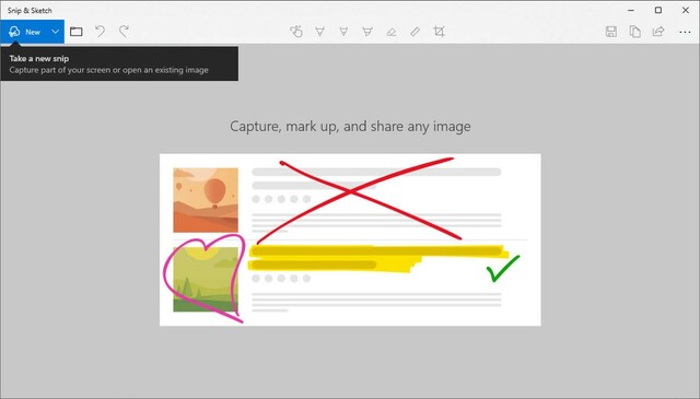công cụ snip sketch chụp màn hình win 10