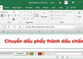 đổi dấu phẩy thành dấu chấm excel 2019 1