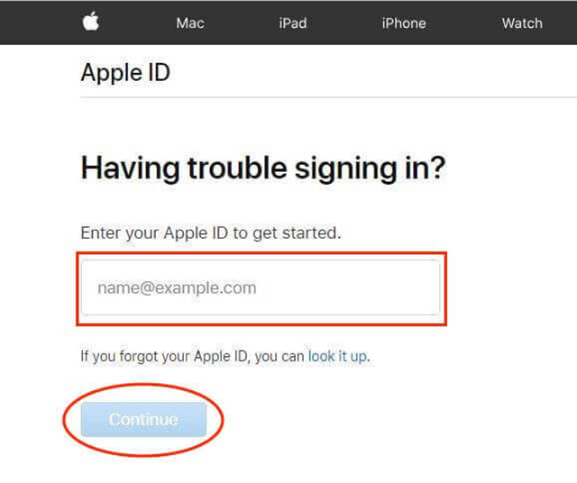 lấy lại mật khẩu Apple ID khi quên