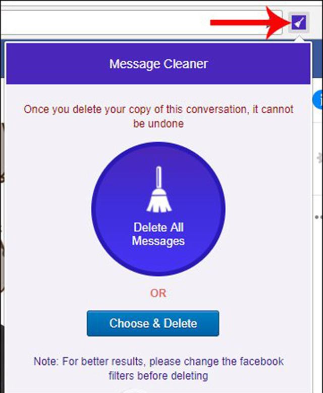 xoá nhiều tin nhắn trên messenger 11
