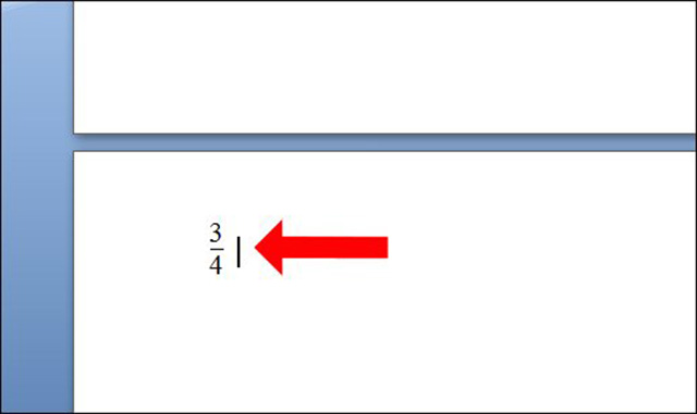 Cách viết phân số trong word 3