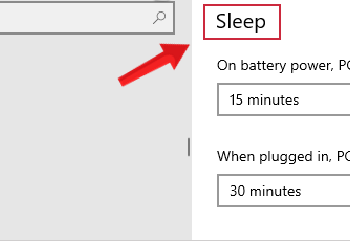 bật tắt sleep trên windows 10 3