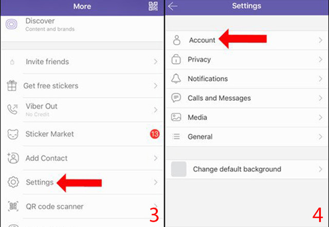 cách sao lưu tín nhắn trên Viber Iphone 2