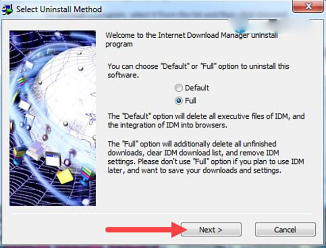 Cách xóa internet download manager trên win 7 4