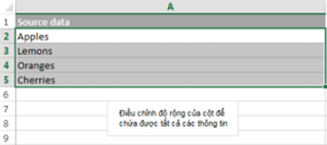 gộp nhiều ô excel