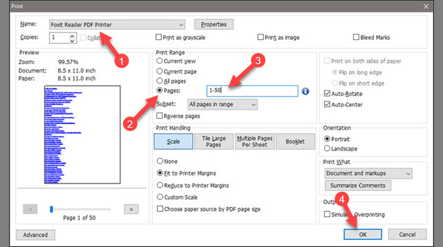 Cắt file PDF bằng phần mềm Foxit Reader 2