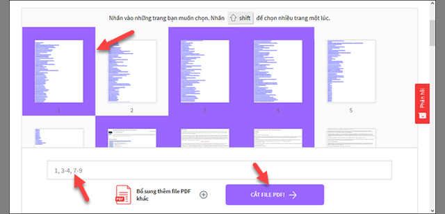 Cắt file PDF bằng công cụ trực tuyến SmallPDF 3