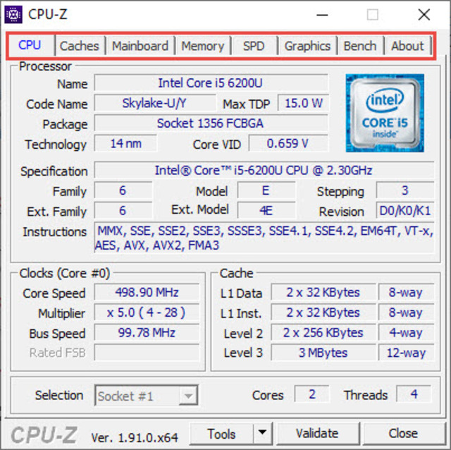 Sử dụng phần mềm CPU-Z để kiểm tra cấu hình máy tính