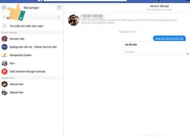 Cách khôi phục tin nhắn đã xóa trên Facebook 2