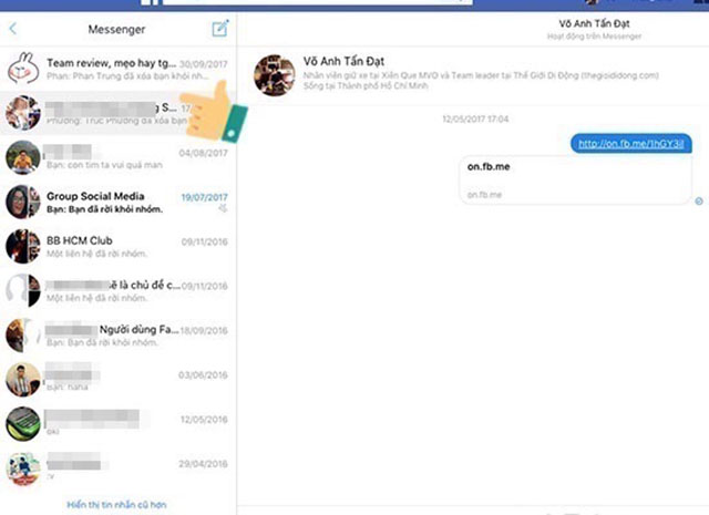 Cách khôi phục tin nhắn đã xóa trên Facebook 4