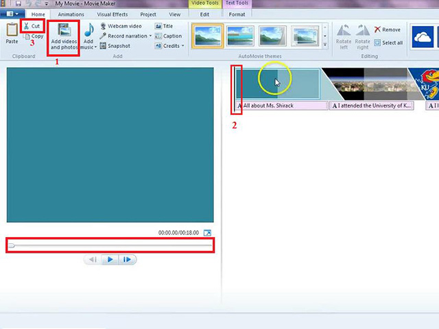 Cách cắt video trên máy tính bằng Windows Movie Maker 1