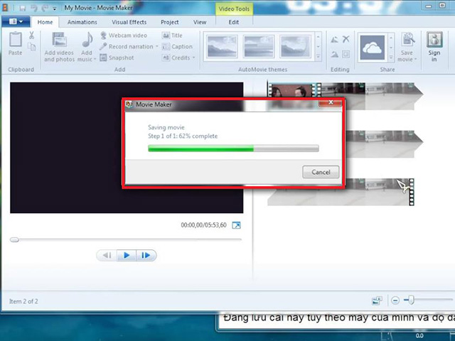 Cách cắt video trên máy tính bằng Windows Movie Maker 2