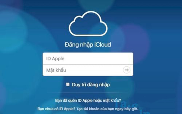 đăng nhập iCloud trên máy tính 1