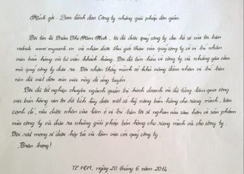 đơn xin việc viết tay 2