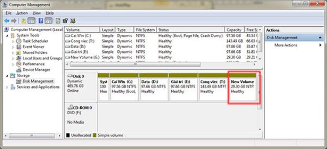 gộp ổ cứng trên Windows 1