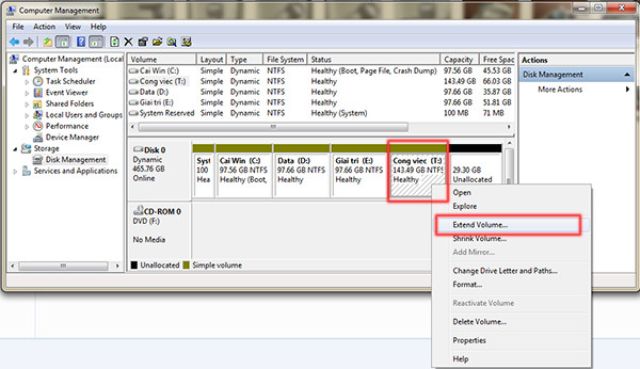 gộp ổ cứng trên Windows 5