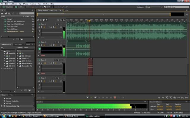 Phần mềm ghi âm Adobe Audition