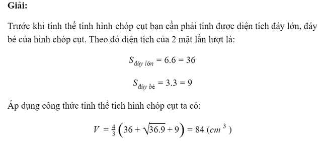 bài tập tính thể tích hình chóp cụt 1