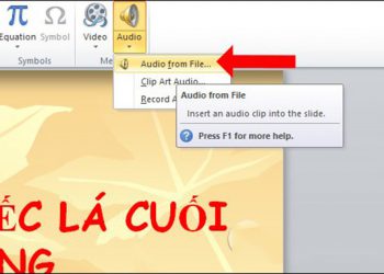 Cách chèn nhạc vào powerpoint 1
