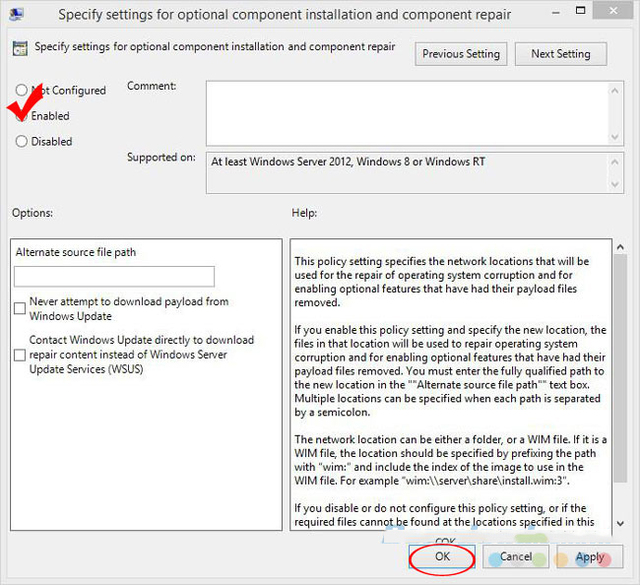 xử lý không cài đc net framework 6