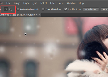 Cách 1 phóng to thu nhỏ trong photoshop 2